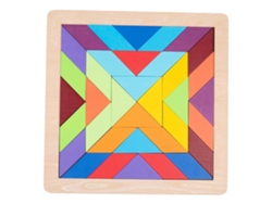 Rompecabezas de tangram geométrico arcoíris de Slowmoose