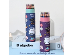 (24 Colores) Juego De Lápices De Colores Preafilados, Colores Brillantes Y Suaves, Duraderos Y Resistentes A La Decoloración.