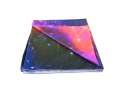Tapete Blacklight Reativo a Uv Céu Estrelado Nebulosa Macio 200x150cm