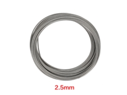 Cable de acero inoxidable 304 de 20 m y 2,5 mm para pesca y elevación, alambre de acero endurecido, 1 unidad.
