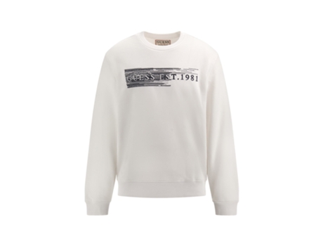 Sudadera de Hombre GUESS Beau Blanco (XL)