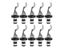 10 Tapones Reutilizables Para Vino, Cierre Hermético, Acero Inoxidable, Silicona, Accesorios De Cocina Y Bar.