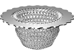 Filtro de desagüe para fregadero, cesta recolectora de alimentos de malla metálica, filtro de malla para fregadero de cocina, cesta recolectora de alimentos Slowmoose
