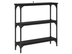 Maison Exclusive - Mesa Consola Roble Negro 75 X 22,5 X 75 Cm Madera De Ingeniería