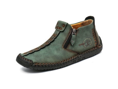 Zapatillas SLOWMOOSE Vintage pu cuero pisos botines (Talla: 7,5)