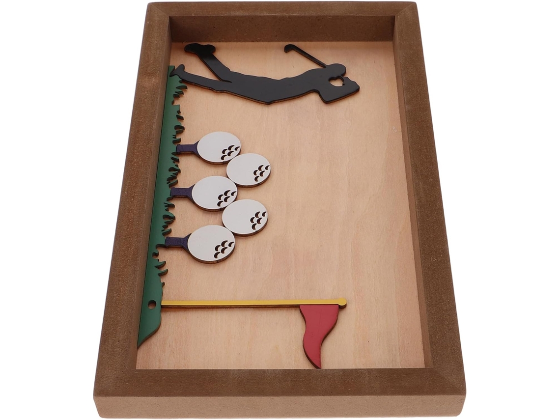 Tablero de mesa de golf de madera, 24x15x2,3 cm