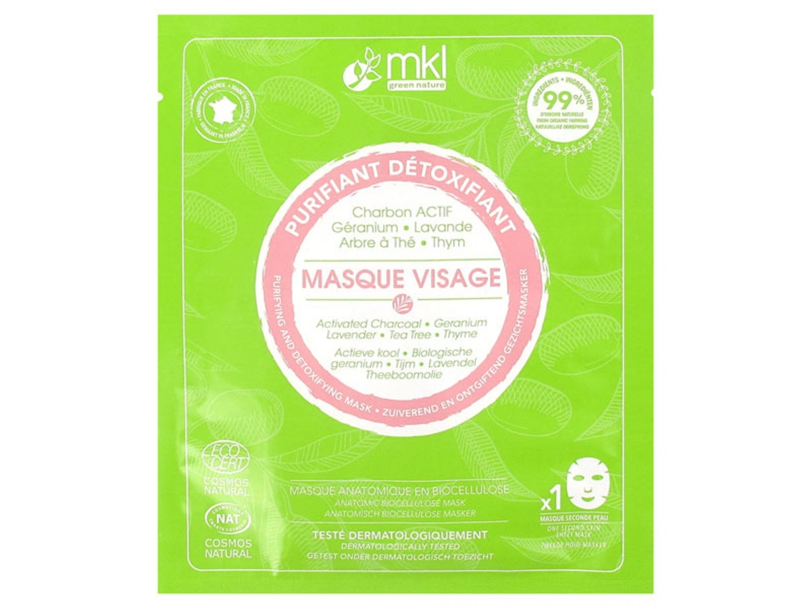 Mascarilla Facial Purificante Desintoxicante MKL GREEN NATURE