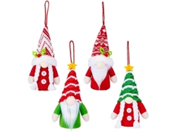Adornos navideños de elfos, 4 piezas, estilo escandinavo, Tomte Elfo, decoración hecha a mano para el hogar.