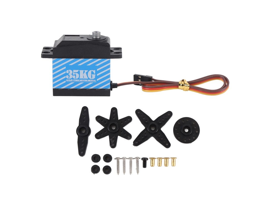 Servo Para Cabrestante Rc, Resistente Al Agua, Para Coche Oruga Rc A Escala 1/10, Barco Robot, Piezas De Mejora, Azul