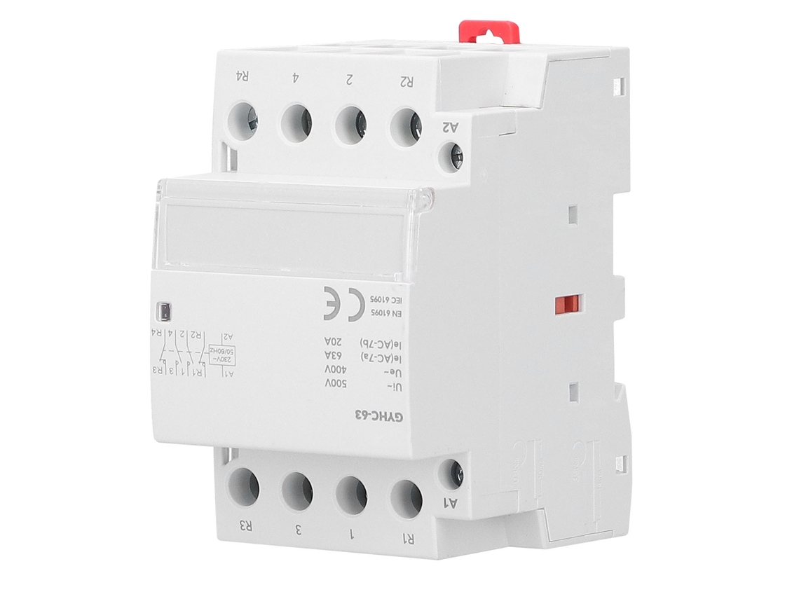 Contactor Modular Gyhc-63 4p 2no 2nc 230v 50hz Portátil Y Duradero