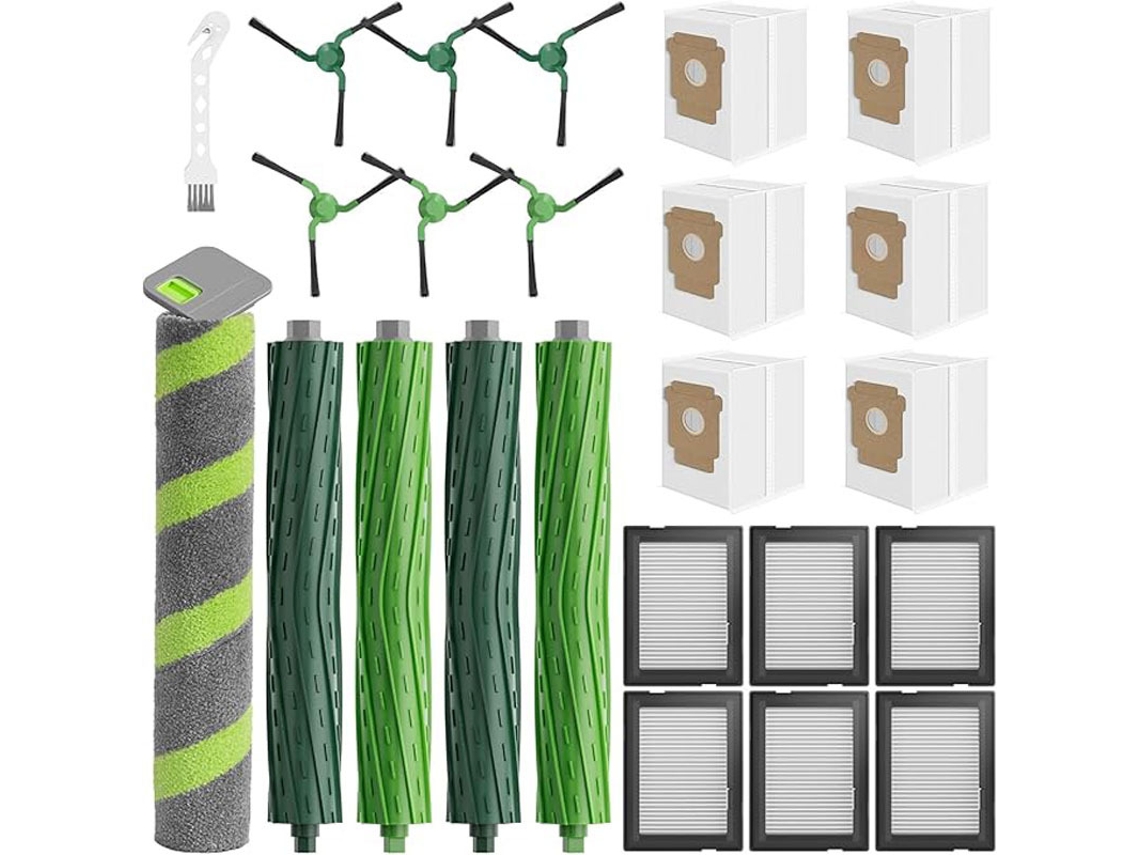 Kit Repuesto Compatible Irobot Roomba Max 705/706 Combo, Cepillos, Filtros, Bolsas Polvo Y Rodillo Lavado