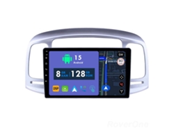 Coche Radio Android Auto Autoradio 8GB RAM 128G ROM CarPlay Navegación GPS Pantalla Táctil RoverOne para Hyundai Accent 3 2006 - 2011  