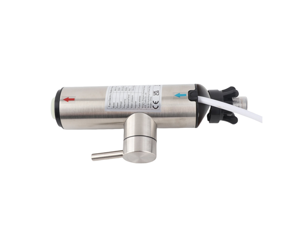Grifo eléctrico instantáneo de 3300 W, calentamiento rápido, acero inoxidable, pantalla LED.