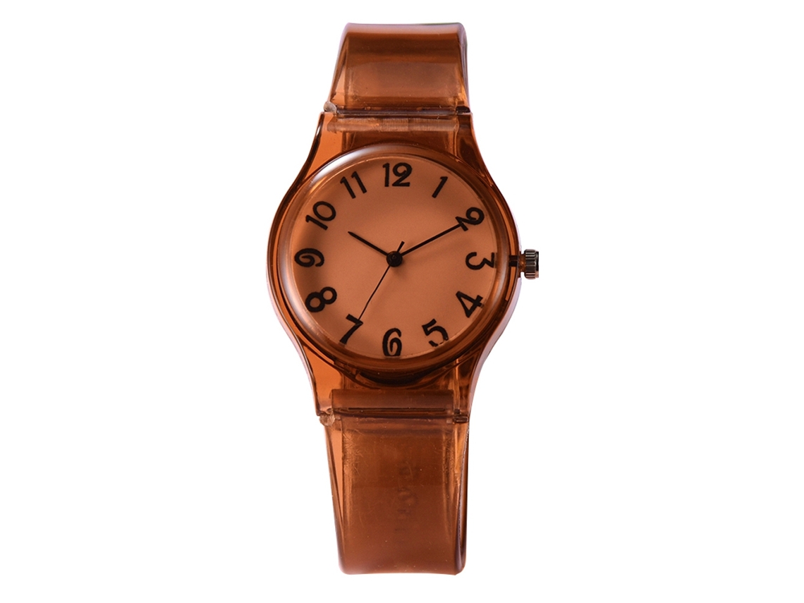 Reloj De Moda Simple De Color Dulce Xr3364 Para Estudiantes (marrón)