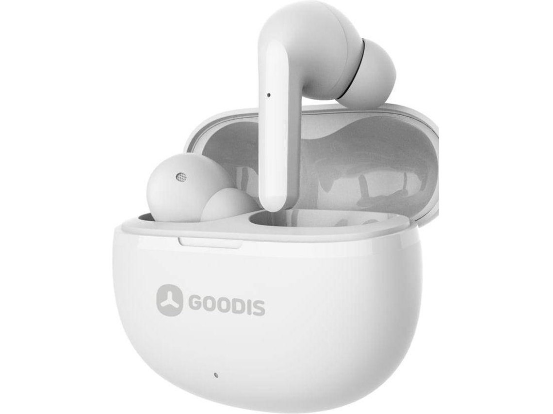 Auriculares Bluetooth True Wireless GOODIS Casual Estilo (Outlet Grado A - In Ear - Micrófono - Blanco)