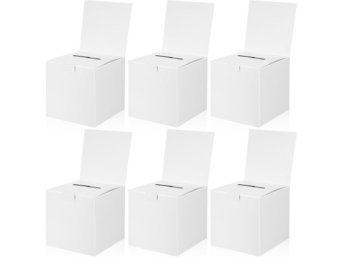 Cajas De Cartón Para Rifas (6 Unidades), Urnas Para Votación Y Boletos, Organizadores De