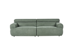Sofá De 3 Lugares Beliani Hovden De Tecido Verde 210x95x69