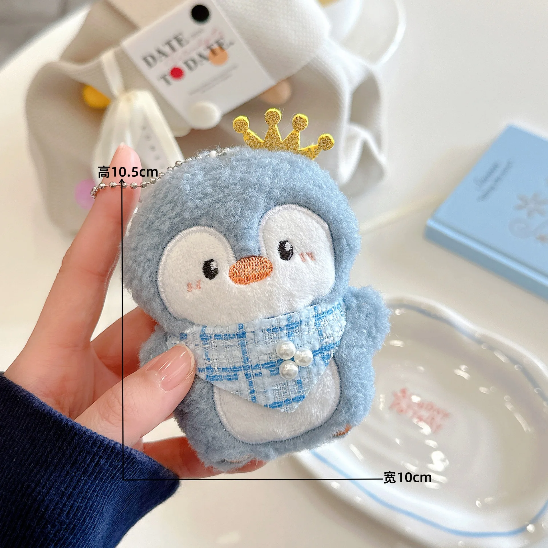 (estilo 2) Lindo Y Suave Llavero De Pingüino De Peluche, Que Se Puede Usar Como Decoración Para Las Llaves Del Bolso.