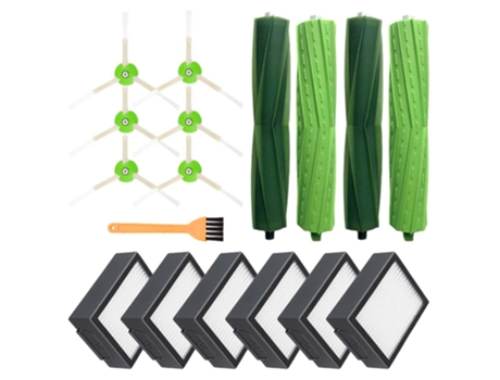6 cepillos laterales, 6 filtros Hepa, 4 cepillos de rodillos para Irobot Roomba I7 E5 E6 I Series Robot piezas de recambio de aspiradora