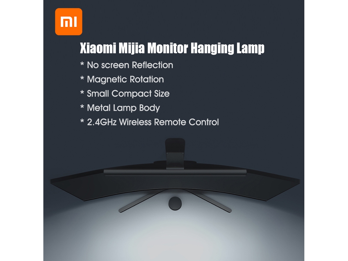 Mali lâmpada de Mesa Xiaomi Mijia Plegável Usb para Computador com Controle Remoto Cuidado com os Olhos 2700 6500k