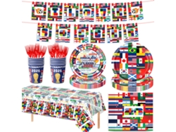Kit completo para la fiesta del Mundial 2026: decoraciones y artículos para aficionados al fútbol.