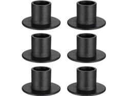Rebe-6 Soportes De Vela Negros Para Velas De Palillo, Decoración De Boda, Hogar Y Exteriores, Duraderos Y Estables