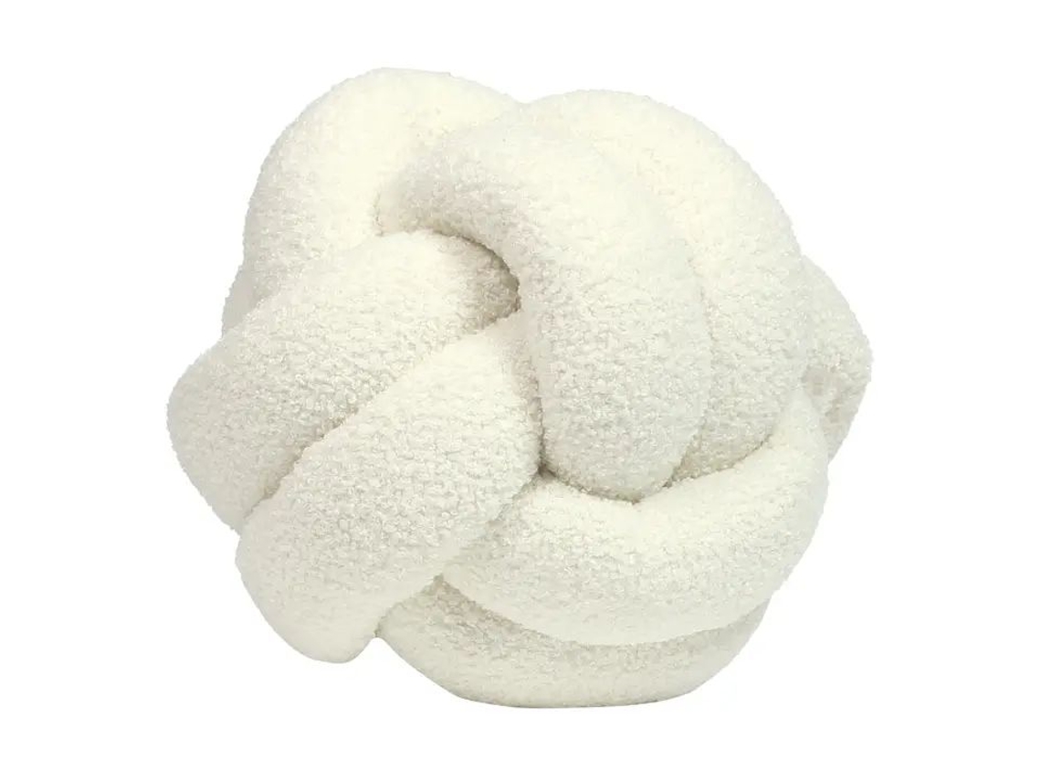 Cuscino Nodo Furn. Bouclè Ecru