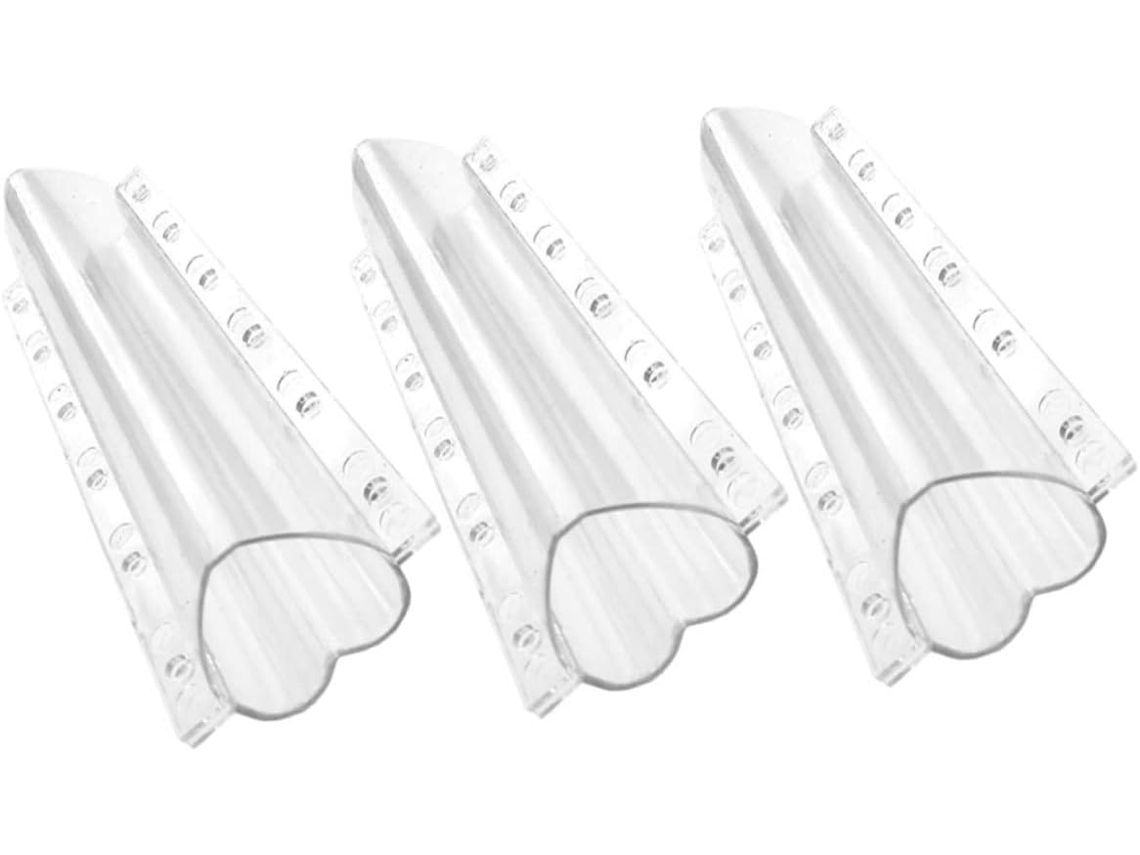 Plantillas De Crecimiento Para Hortalizas Inoomp De 3 Piezas Con Forma De Corazón, De Policarbonato: Duraderas, Ligeras