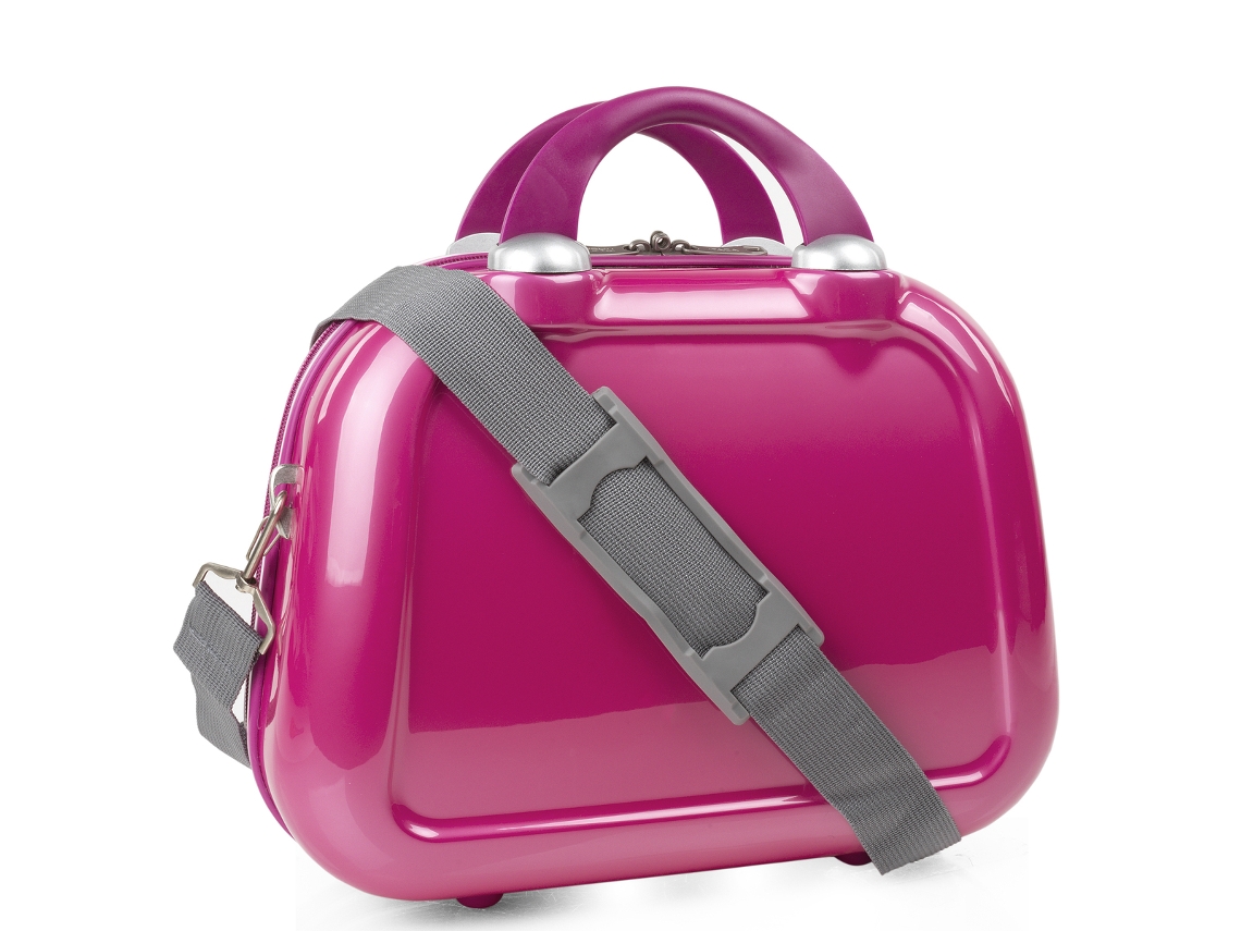Neceser Viaje Rigido ITACA Stickers fucsia (35X26x17 Cm - 15,5L)
