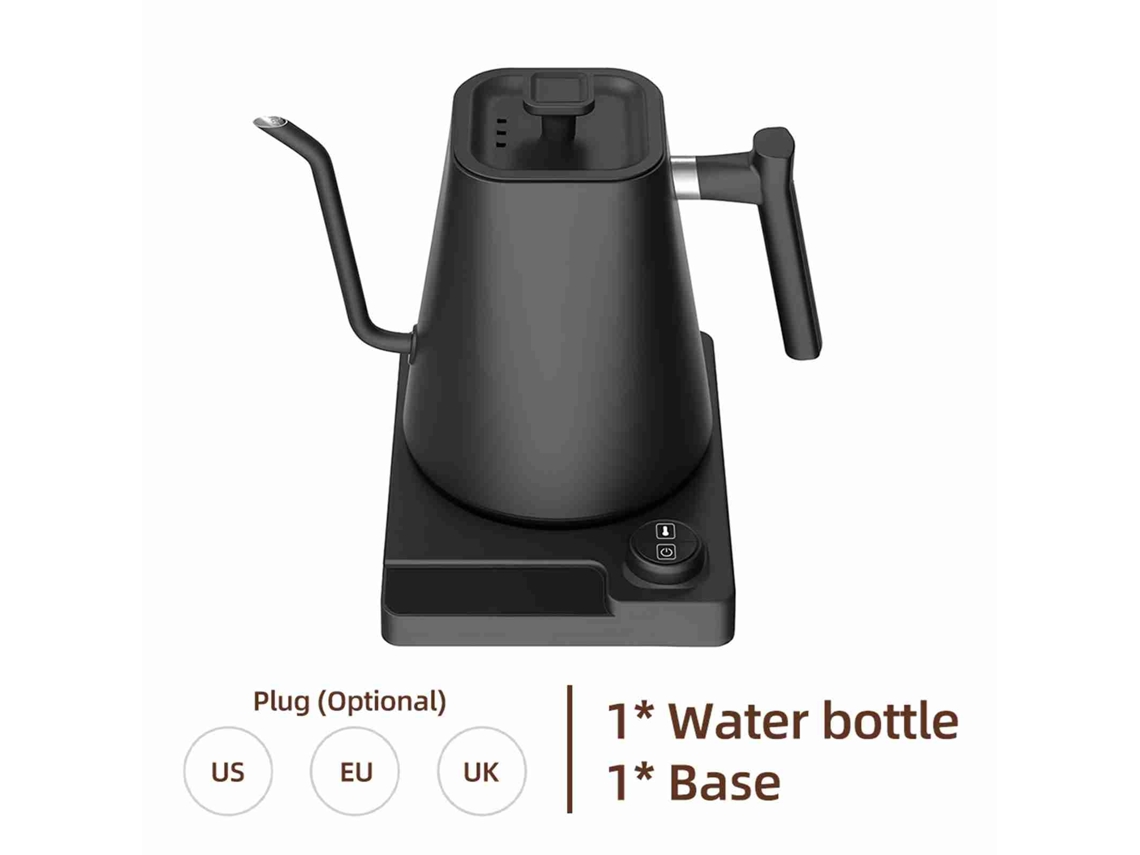 Hervidor Eléctrico Con Cuello De Cisne, 1200 W, Con Temporizador De 1 A 24 Horas Y Control De Temperatura, 1,0 L