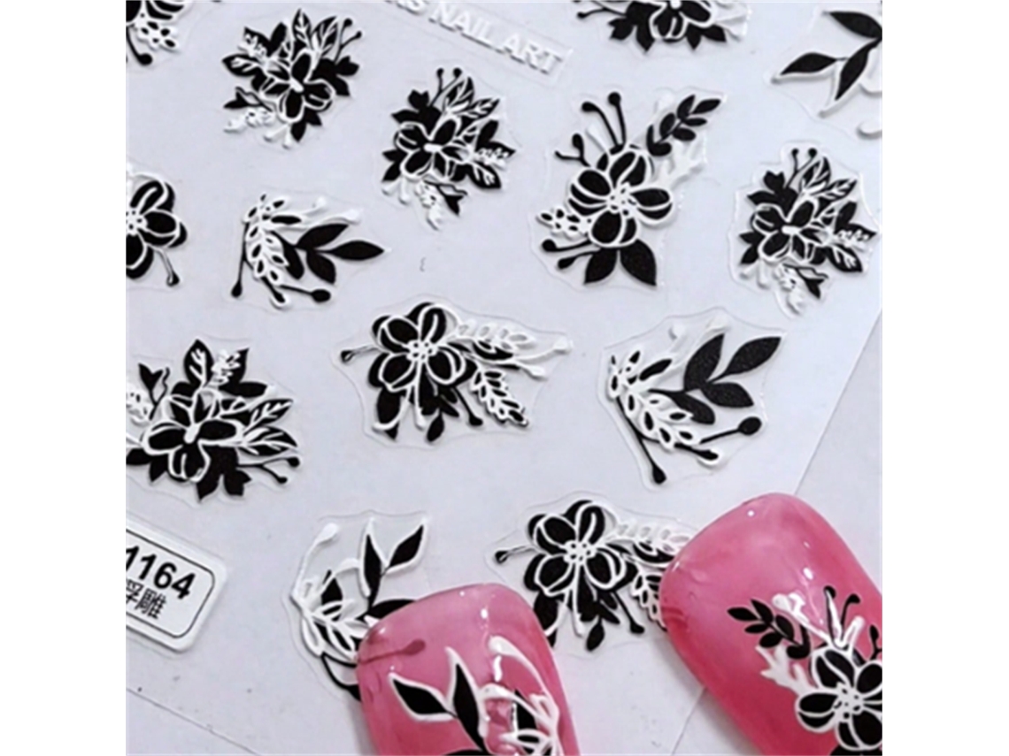 Pegatinas De Uñas Estilo Japonés 5d, Kit De Láminas Acrílicas Deslizables Para Uñas Diy
