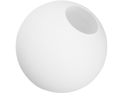 Pantalla Esférica De Cristal Blanco Para Lámparas De Pie Y Lámparas De Mesa, Diseño Elegante Y Decorativo, Compatible