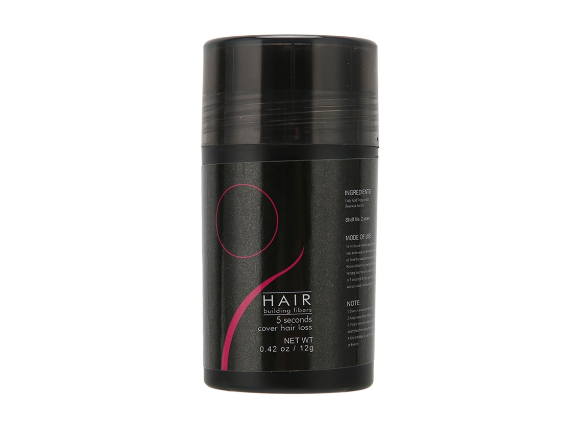 2026-fibra Capilar Para Construir E Engrossar 0.4 Oz Polvo De Fibra Capilar Natural Preto Para Mulheres E Homens
