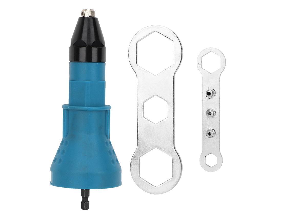 Adaptador De Taladro Inalámbrico A Remachadora Para Herramientas De Carpintería - Azul