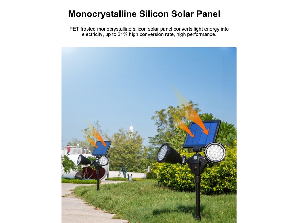 2026-lámpara Solar De Jardín Exterior Con Sensor De Movimiento Pir Ip65 Impermeable Para Patio, Jardín, Cerca Y Paisaje