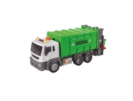 Camión BIGBUY FUN de Basura 12 x 10 x 27 cm Verde Edad Mínima Recomendada: 3 años)