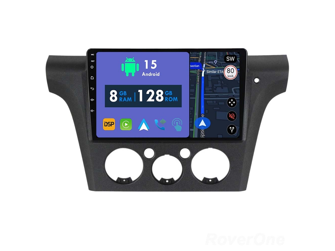 Coche Radio Android Auto Autoradio 8GB RAM 128G ROM CarPlay Navegación GPS Pantalla Táctil RoverOne para Mitsubishi Outlander 1 2001 - 2008 
