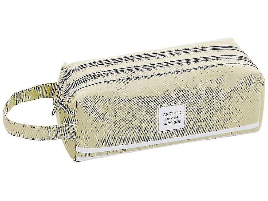 Estuche grande de doble capa Chennnls (verde) para niñas