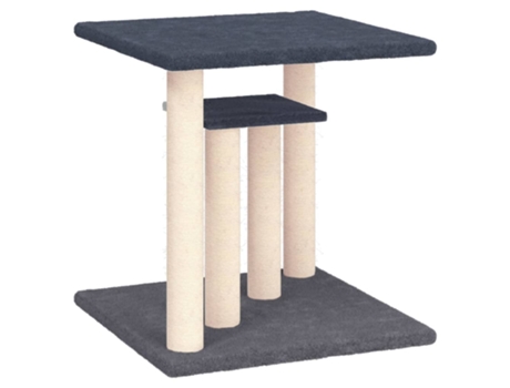 Postes rascadores para gatos con plataformas gris oscuro 50 cm VIDAXL