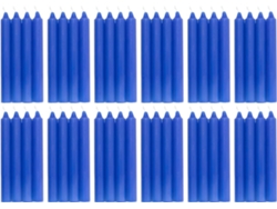 COM-FORT HOUSE- Vela de mesa Azul - Pack velas de 48 Unidades - Velas Decorativas Sin Perfume - Velas para tu Hogar