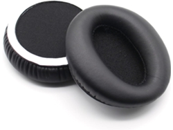 2 Pares De Almohadillas De Repuesto Para Auriculares, Color Negro, Material Cómodo.