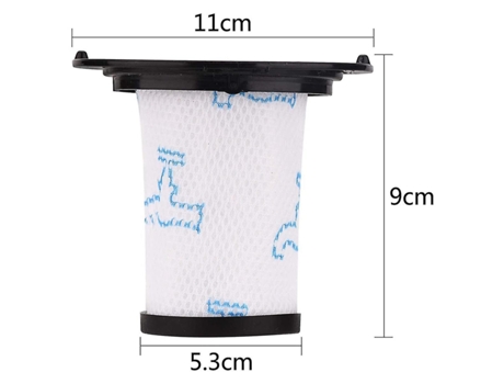 Acessórios de Aspirador Paquete de 2 filtros para Rowenta Air Force 460 All In One Rh92Xx y Air Force Flex 560 Rh94Xx para limpieza al vacío