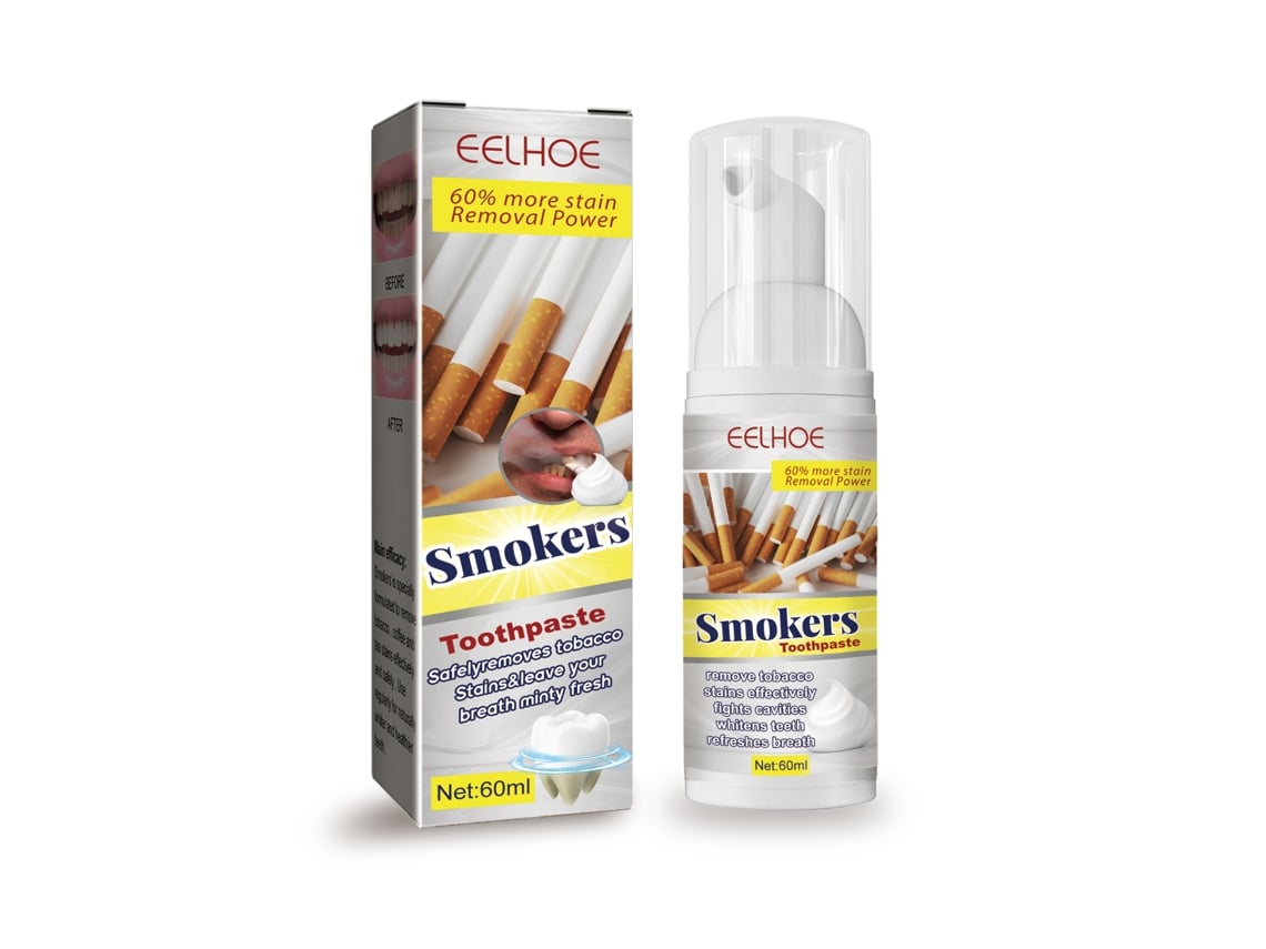 Pasta dental blanqueadora para un aliento fresco, eliminación de manchas y protección contra las caries con mentol y xilitol, 60 ml.