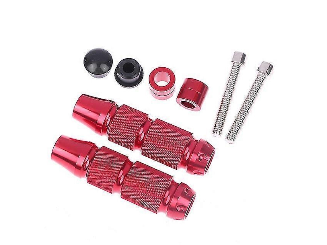 Pedales universales de aluminio mecanizados por CNC para motocicleta, bicicleta y quad (2 unidades)