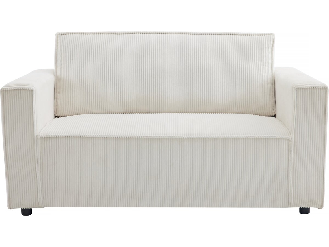 Sofá Convertible Recto De Pana <<grenelle>> - 2 Asientos - Beige