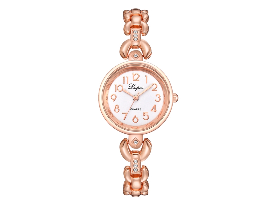 Reloj De Cuarzo Para Mujer, Estilo Sencillo, Correa De Piel Sintética, Blanco, Moderno E Informal Para Negocios.