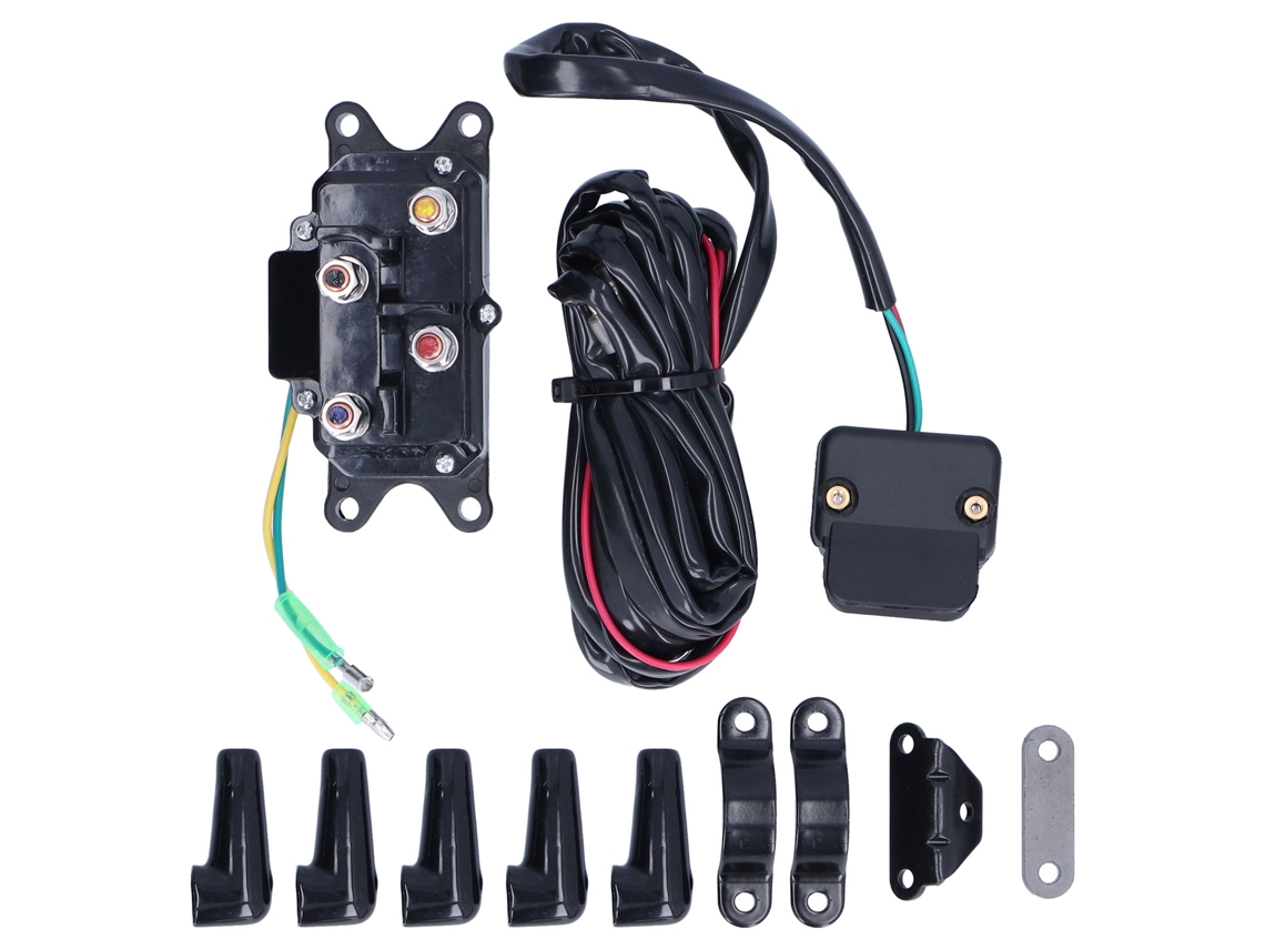 Kit de relé solenoide de cabrestante de 12 V y 250 A con soporte para ATV/UTV