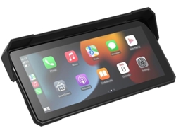 Pantalla De Navegación Para Motocicleta De 8,1 Pulgadas Con Carplay, Android Auto, Reproductor Mp5 Portátil, Resistente Al Agua Y Bluetooth.