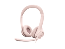 Auriculares con Cable LOGITECH H390 (On Ear - Micrófono - Rosa)