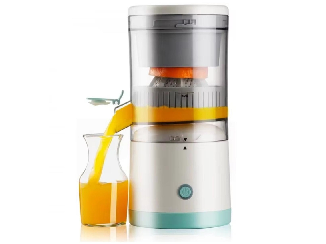 Exprimidor eléctrico de naranjas de 45 W, portátil y recargable para uso doméstico.